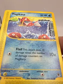 2002 Pokemon TCG - Magikarp 118/165 Expedition Base Set Regular - Image 3