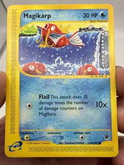 2002 Pokemon TCG - Magikarp 118/165 Expedition Base Set Regular - Image 4