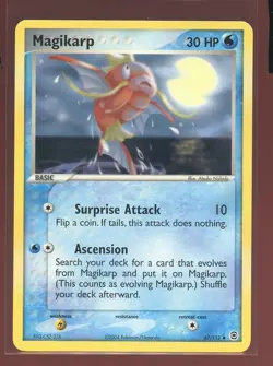 Magikarp Uncommon Ex/NM 67/112 EX FireRed & LeafGreen Rarity Error Pokemon - Image 1