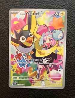 Pokemon TCG Ascended Heroes Iono’s Wattrel 231/271 plus freebie (NM, In hand) - Image 1
