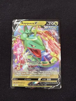 Pokemon Rayquaza V SWSH147 Sword & Shield Promo Rapid Strike Holo English - Image 1