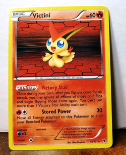 POKEMON VICTINI 14/101 HOLO RARE NOBLE VICTORIES LP - Image 1