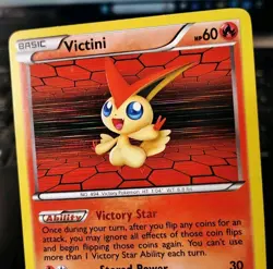 POKEMON VICTINI 14/101 HOLO RARE NOBLE VICTORIES LP - Image 5
