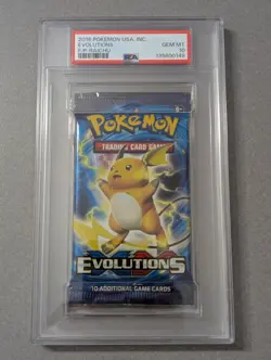 2016 Pokemon XY Evolutions Foil Pack Raichu PSA 10 GEM MINT New Cert - Image 1