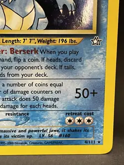 🔥Feraligatr 4/111 Neo Genesis Holo LP Pokemon TCG - Image 4