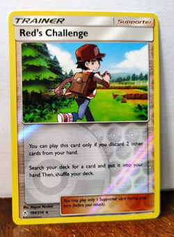 POKEMON RED'S CHALLENGE 184/214 REVERSE HOLO RARE UNBROKEN BONDS MP-LP - Image 1