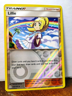 POKEMON LILLIE 125/156 REVERSE HOLO TRAINER ULTRA PRISM LP - Image 1