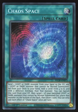 Chaos Space - BLCR-EN073 - Secret Rare - 1st Edition Yugioh - Image 1