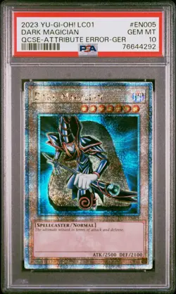 PSA 10 Dark Magician LC01-EN005 25th Quarter Century Secret Rare GER Yugioh - Image 1