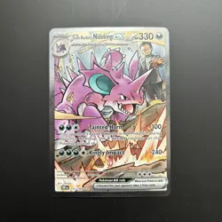 Pokemon Cards Team Rocket's Nidoking ex 233/182 Destined Rivals NM - Image 1