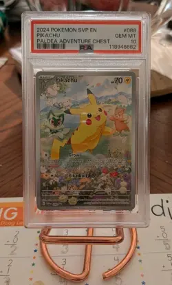 Pokemon TCG Pikachu 088 Sv: Scarlet & Violet Promo Cards Holo PSA 10 - Image 1