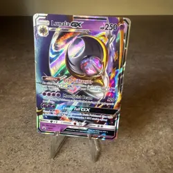 Pokemon TCG Lunala GX SM17 Black Star Promo Holo Card - Image 1