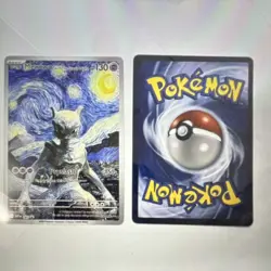 Pokemon Custom Art Card Lot Starry Night Style Mewtwo Pikachu Charizard 18 - Image 2