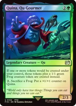 NM Foil Quina, Qu Gourmet, MTG, Final Fantasy, Magic the Gathering, 194 - Image 1