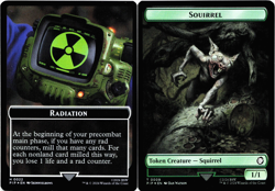 Radiation / Squirrel Double-Sided Token (Foil) - [Universes Beyond: Fallout] MTG - Image 1