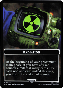 Radiation / Squirrel Double-Sided Token (Foil) - [Universes Beyond: Fallout] MTG - Image 2