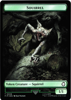 Radiation / Squirrel Double-Sided Token (Foil) - [Universes Beyond: Fallout] MTG - Image 3
