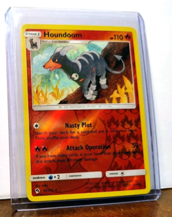POKEMON HOUNDOOM 46/214 REVERSE HOLO RARE LOST THUNDER LP-NM - Image 5