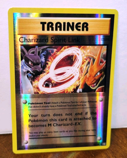 POKEMON CHARIZARD SPIRIT LINK 75/108 REVERSE HOLO XY EVOLUTIONS MP - Image 1