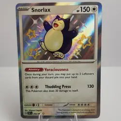 Pokemon Snorlax PAF 202/091 Holo Card 2024 English Basic Standard - Image 1