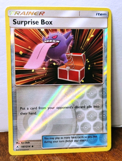 POKEMON SURPRISE BOX 187/214 REVERSE HOLO UNBROKEN BONDS GENGAR LP - Image 1