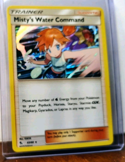 POKEMON MISTY'S WATER COMMAND 63/68 HOLO RARE HIDDEN FATES LP - Image 5