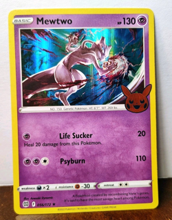 POKEMON MEWTWO 056/172 HOLO RARE TRICK OR TRADE HALLOWEEN LP - Image 1
