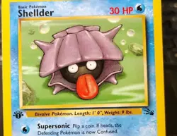 POKEMON SHELLDER 54/62 1ST EDITION FOSSIL LP - Image 5