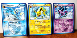 POKEMON PLASMA FREEZE EEVEELUTIONS ESPEON 48/116 JOLTEON 31/116 VAPOREON 20/116 - Image 1