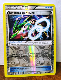 POKEMON RAYQUAZA SPIRIT LINK 87/108 REVERSE HOLO TRAINER ROARING SKIES LP - Image 1