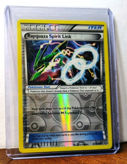 POKEMON RAYQUAZA SPIRIT LINK 87/108 REVERSE HOLO TRAINER ROARING SKIES LP - Image 5