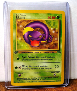 POKEMON EKANS 46/62 1ST EDITION FOSSIL LP - Image 5