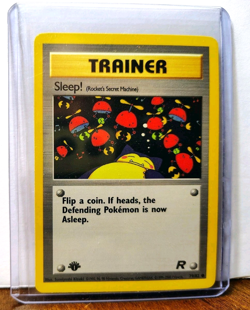 POKEMON SLEEP! 79/82 1ST EDITION TRAINER TEAM ROCKET LP-NM SNORLAX - Image 5