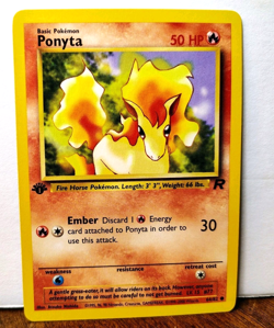 POKEMON PONYTA 64/82 1ST EDITION TEAM ROCKET NM NEAR MINT - Image 1