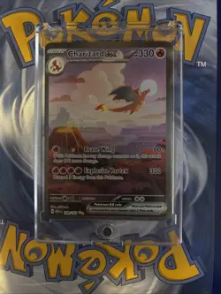 Pokemon TCG Charizard EX 199/165 Scarlet & Violet 151 Special Illustration Rare - Image 1