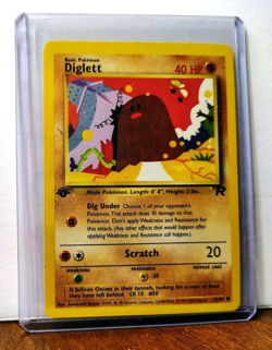POKEMON DIGLETT 52/82 1ST EDITION TEAM ROCKET LP-NM - Image 5