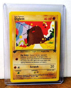 POKEMON DIGLETT 52/82 1ST EDITION TEAM ROCKET LP - Image 5