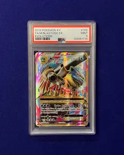 PSA 9 M Blastoise EX #102 XY Evolutions 2016 Pokemon MINT - Image 1