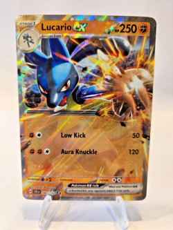 Lucario ex 082/142 Double Rare Holo Stellar Crown Pokemon TCG NM - Image 1