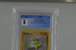 1999 Pokemon Unlimited Base Set Sandshrew 62/102 CGC 8.5 NM/Mint+ - Image 2
