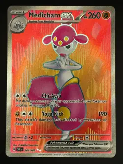 Pokemon - Medicham ex - 161/142 Stellar Crown - Ultra Rare Full Art - Near Mint - Image 1
