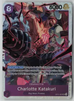 Charlotte Katakuri (067) OP11-067 One Piece A Fist of Divine Speed Super Rare NM - Image 1