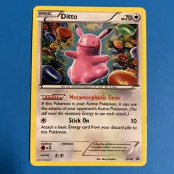 Pokemon TCG Ditto Black Star Promo XY40 Holo Card LP/NM Condition - Image 1
