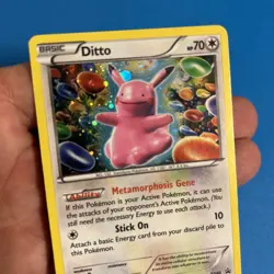 Pokemon TCG Ditto Black Star Promo XY40 Holo Card LP/NM Condition - Image 2