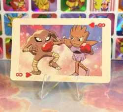 Pikachu Pokemon Vintage Playing Poker Card Charizard Nintendo - Prism Holo Back - Image 4