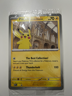 Pikachu At The Museum Jumbo Pokemon Card - Natural History Museum - Image 1
