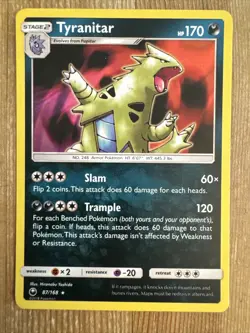 Tyranitar - 87/168 - Holo Rare Celestial Storm Set - Pokemon Card - LP - Image 1