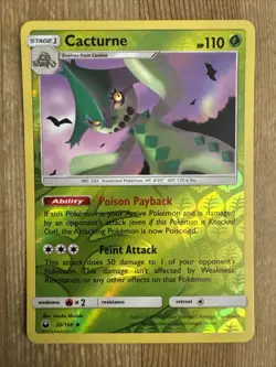 Cacturne 20/168 - Celestial Storm - Uncommon - Reverse Holo - Pokemon Card - VLP - Image 1