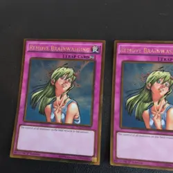 3 x PGL3-EN091 REMOVE BRAINWASHING GOLD RARE 1ST EDITION YuGiOh CARD - Image 2