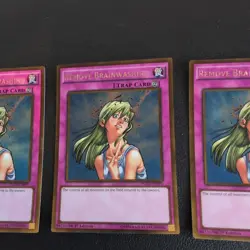 3 x PGL3-EN091 REMOVE BRAINWASHING GOLD RARE 1ST EDITION YuGiOh CARD - Image 3